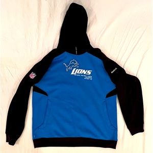 Mens Detroit Lions NFL Reebok like new hoodie XL